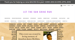Desktop Screenshot of letthesunshinerun.com